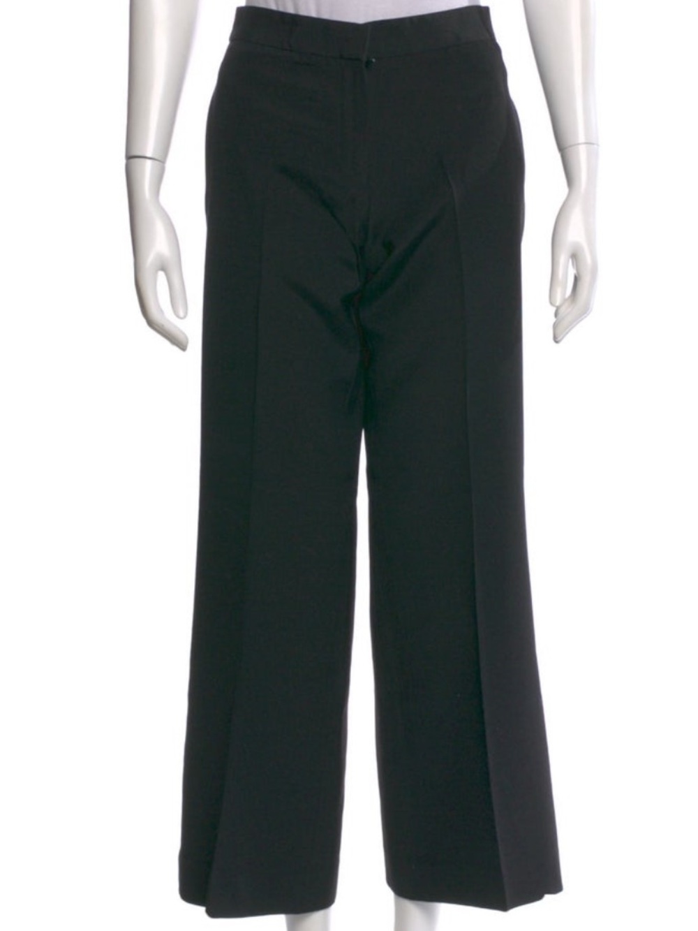 Givenchy Black Wide-Leg Cropped Trousers